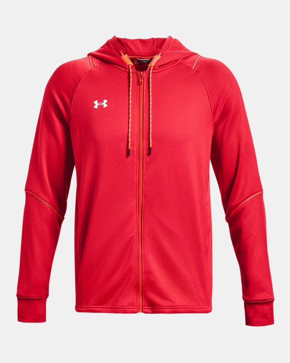 Men's UA Drive Warm-Up Full-Zip Jacket, Red, pdpMainDesktop image number 4